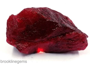 Large 1279.0 Ct Natural Dyed Red Ruby Rough EGL Certified Loose Gemstone "5NSP - Picture 1 of 9