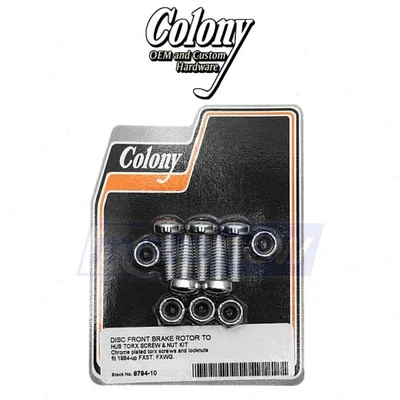 Colony Brake Rotor Hardware Kit for 2011-2017 Harley Davidson FLSTF Fat Boy gd Foto 1 de 4
