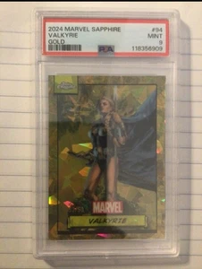 2024 Topps Chrome Marvel Sapphire Valkyrie Gold /50 50/50 Omega - Picture 1 of 3