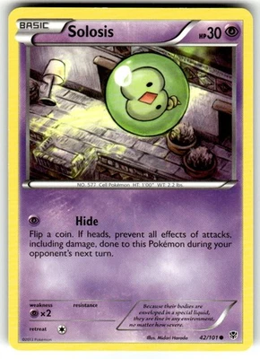 Pokémon TCG Solosis 42/101 Common NM - Image 1 of 2