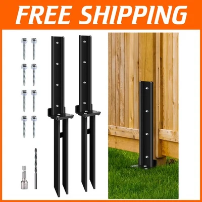 Efficient V-Shaped Anchor Kit for Robust Fence Support - 2 Pack, Easy Setup - Image 1 of 4