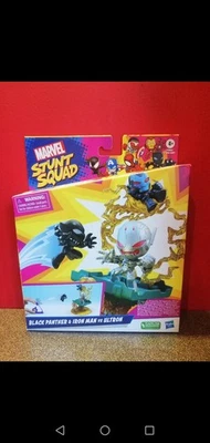 Marvel Stunt Squad  - Black Panther + Iron Man vs Ultron - New and Boxed - Image 1 of 4