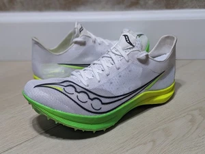 Saucony Endorphin Cheetah Women's Track & Field Spike Shoes White & Green - US 8 - Picture 1 of 20