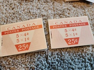 1954 Canada Partial Books of Queen Elizabeth II Postage Stamps: 1 cent & 4 cent  - Picture 1 of 5