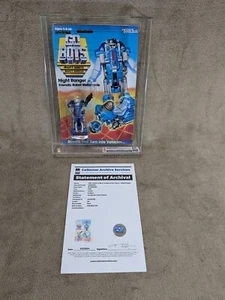 1985 Tonka Go Bots Guardian: Night Ranger 30 CAS Graded 80 VTG - Picture 1 of 23