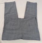 Time And Tru Black Plaid Side Zip Slimming Size 12 Cigarette Pants LNC ALY
