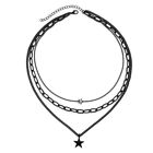Modern Multi Strands Necklace Pendant Neckchains Layers Chokers