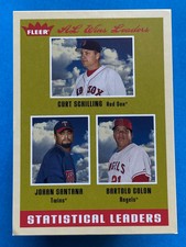 2005 Fleer Tradition Curt Schilling Johan Santana Bartolo Colon #3