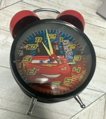 Disney Cars Mcqueen Alarm Desk Clock 3.75" Home or Office Decor child clock - Image 1 of 4