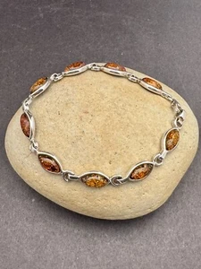 PULSERA ÁMBAR BÁLTICO ORIGINAL PLATA DE LEY .925 ¡ENVÍO RÁPIDO GRATUITO!  - Imagen 1 de 17