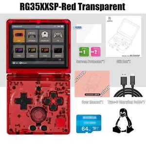 ANBERNIC RG35XXSP Handheld Retro Game Console 3.5" IPS Screen 64G 5K+Games Gifts - Picture 1 of 25
