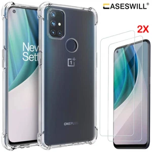 For Oneplus Nord N200 N10 CE 5G N100 Clear Shockproof TPU Case+Screen Protector - Picture 1 of 8
