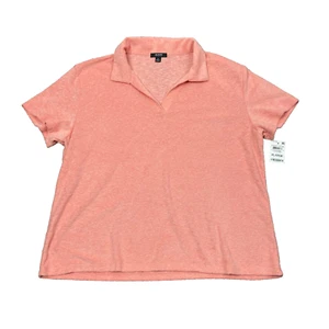 ALFANI Intimates Short Sleeve Top Womens XL Peach Loungewear - Picture 1 of 7