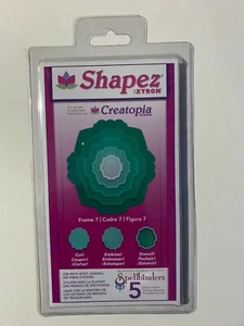 Creatopia Xyron Shapez by Spellbinders - Frame 7 - Dies (5 pack) - Rare nested - Picture 1 of 2