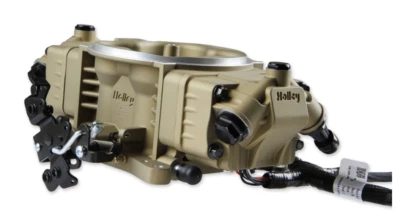 Holley EFI Terminator X Stealth 4150 Throttle Body Gold For Universal 534-294 Foto 1 de 4