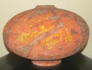 Peter Andersson gedrungene Vase/Gefäß 8,5" Höhe x 11,5" Breite - Bild 1 von 11