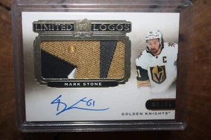 Tarjeta de hockey 2021-22 Upper Deck The Cup Mark Stone logotipos limitados 22/50 - Imagen 1 de 2