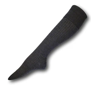 Grey Wool Cub Scout / School Uniform Knee Length Socks Turnover Top In 3 Sizes - Picture 1 of 4