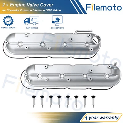 2 * Engine Valve Cover for 09-20 Chevrolet Colorado Silverado GMC Yukon Savana - Image 1 of 4