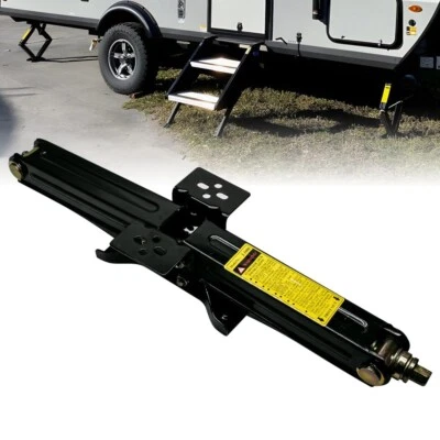 Remolque de viaje 4x cámper RV soporte gato tijera 5000 lb nivelación 2,5 toneladas elevación 24" Foto 1 de 4