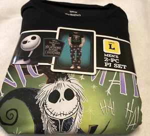 Nightmare Before Christmas 2-teiliges Pyjama Set Herren Gr. L Jack Skellington - Bild 1 von 5