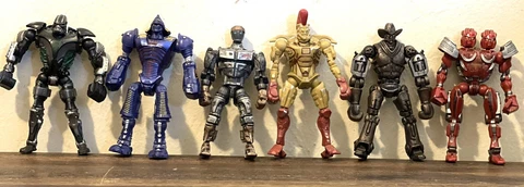 Real Steel Lot Of 6 EFX Light Up Action Jakks Pacific Great Condition! Cover
