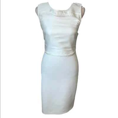 Marciano White Cut Out Back Tie Sheath Dress - Image 1 of 4