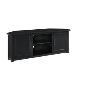 CROSLEY FURNITURE TV Stands 22"Hx58"W Composite Cable Management Corner Black - Picture 1 of 8