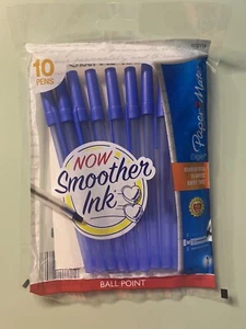 Bolígrafos Paper Mate 10 azules 1,0 mm tinta más suave deslizante - Imagen 1 de 1