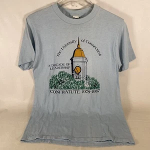 Vintage UCONN University Of Connecticut T-Shirt 80s Size Large Single Stitch - Bild 1 von 7