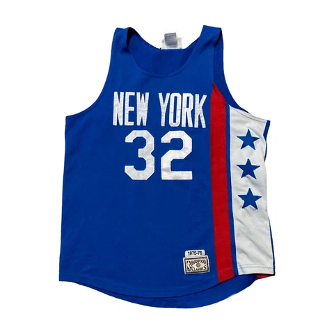Julius Erving New York Nets Mitchell & Ness Hardwood Classic Jersey Size Small Cover