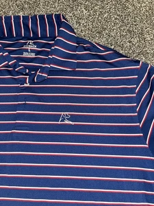 Rhoback USA Flag American Golf Polo Shirt Logo Red White Blue Mens Large - Picture 1 of 9
