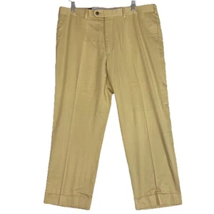 Sid Mashburn Pants Mens 40 Tan Chino Khaki Trouser Straight Career Made In USA - Picture 1 of 14