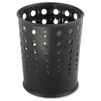 Cesto de lixo bolha de aço Safco - Capacidade 6 galões - 12,5" altura - 11,8" diâmetro - Imagem 1 de 2