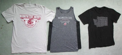 Camisas tops para mujer Pumas Universidad Estatal de Washington (WSU) ~ Lote de 3, usadas Foto 1 de 4