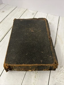 1920 Old Bible Leather Cover. Latvija Bibele. Bihbele. Latvian 105 Years Old - Picture 1 of 7