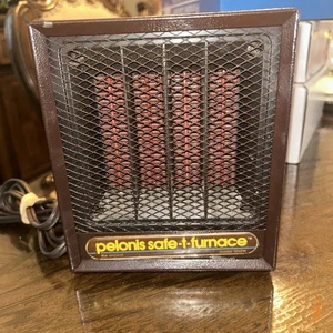 Pelonis Safe-T-Furnace 1260W The Original Portable Ceramic Space Heater Brown - Picture 1 of 5