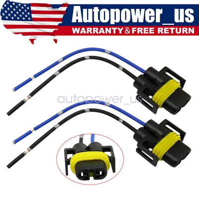 For Wire Pigtail Female P S 880 Fog Light Two Harness Bulb Socket Connector Plug - Image 1 of 4