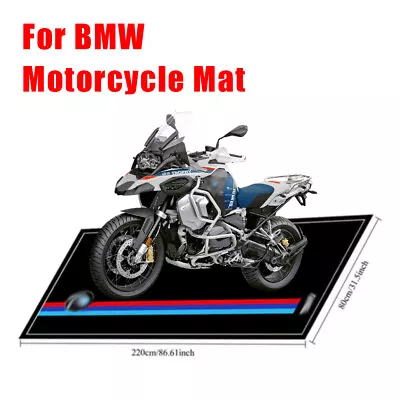 220*80CM rug Garage Factory Mat For BMW S1000RR Motorcycle Workshop Carpet  - Изображение 1 из 4