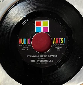 Incredibles Audio Arts! 45 RPM Standing Here Crying b/w All Of A Sudden - Picture 1 of 2