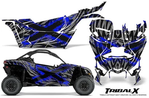 CAN-AM BRP MAVERICK X3 CREATORX GRAPHICS KIT DECALS TRIBALX CM BLUE SILVER - Bild 1 von 1