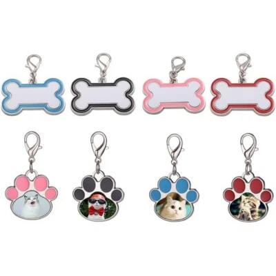 40 Pcs Sublimation Blank Dog Tags Bone Shaped DIY Heat Transfer Print - Image 1 of 4