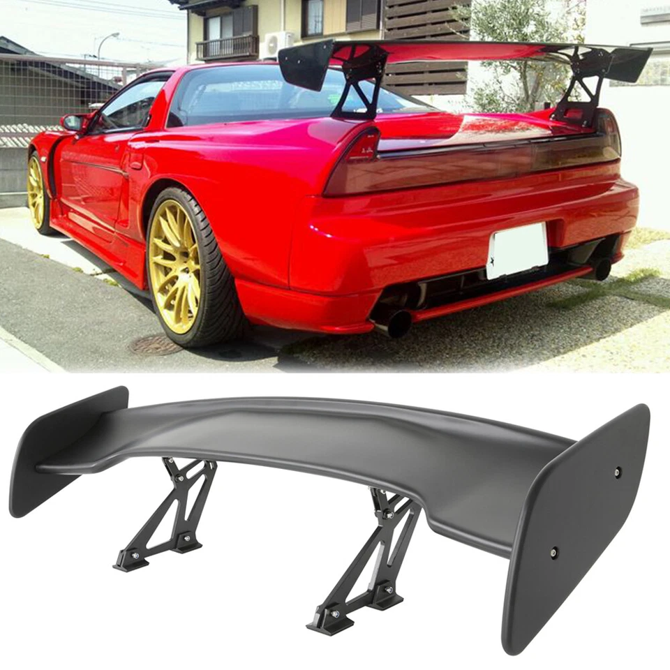For Acura NSX 46" Matte Black Rear Trunk Spoiler Racing GT Wing Lip Adjustable Foto 1 de 4