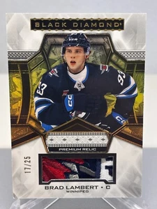 24-25 Brad Lambert Rookie Premium Relic SSP/25 WINNIPEG JETS BDb-bl Crazy Patch! - Bild 1 von 2