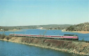 Mass. Bay Transit Authority 1056 Gloucester Train Vintage Chrome Unposted PC - Picture 1 of 2