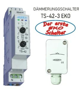 Twilight Switch MART TS-42-3 - Eko Schalter-Morgen/Evening Separately Adjustable - Picture 1 of 4