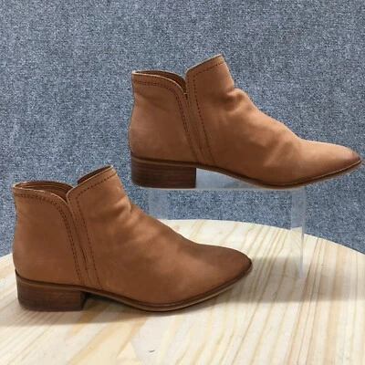Aldo Botas Mujer 9 Gweria Botines Cuero Marrón Tirar en Tacones Bloque Foto 1 de 4