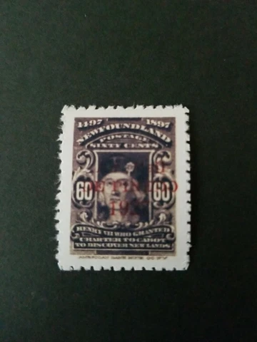 Newfoundland Stamps 1927 60C Air Mail Replica Stamp with Overprint Cover