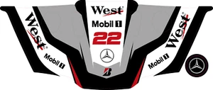 Mercedes Skin for Logitech G29 G920 G27 G25 Custom Vinyl Decal Sticker Graphic - Picture 1 of 1