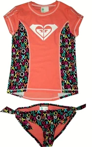 Roxy Little Girls' 2-Pieces Swimsuit ,Pop Logo ,Size 14. - Picture 1 of 1